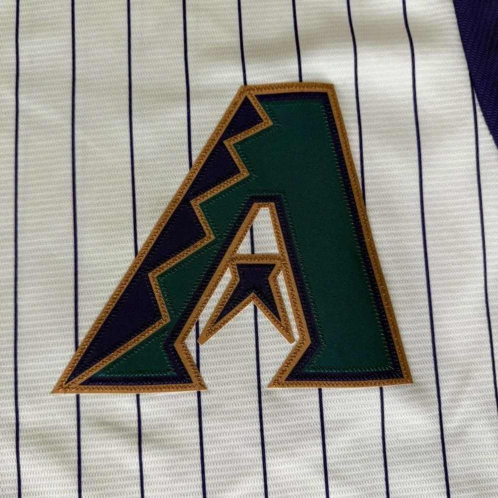 Nike MLB Arizona Diamondbacks Randy Johnson Jersey Mens 3XL Purple Baseball - Picture 6 of 11